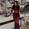 Icone™ LaceDress: Sexy Fit Comfortable Round Neck Lace Dress