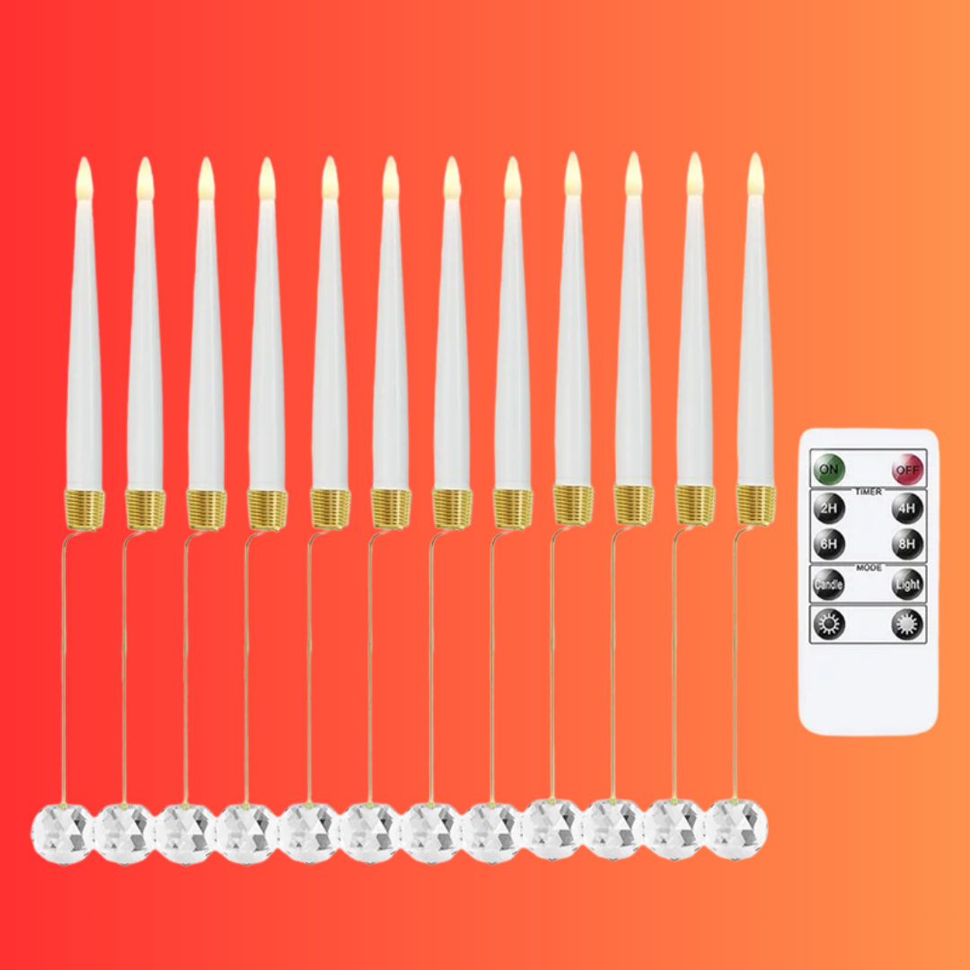 Ledsen™ ChristmasGlow: LED Magical Christmas Glow Crystal Ball Candles