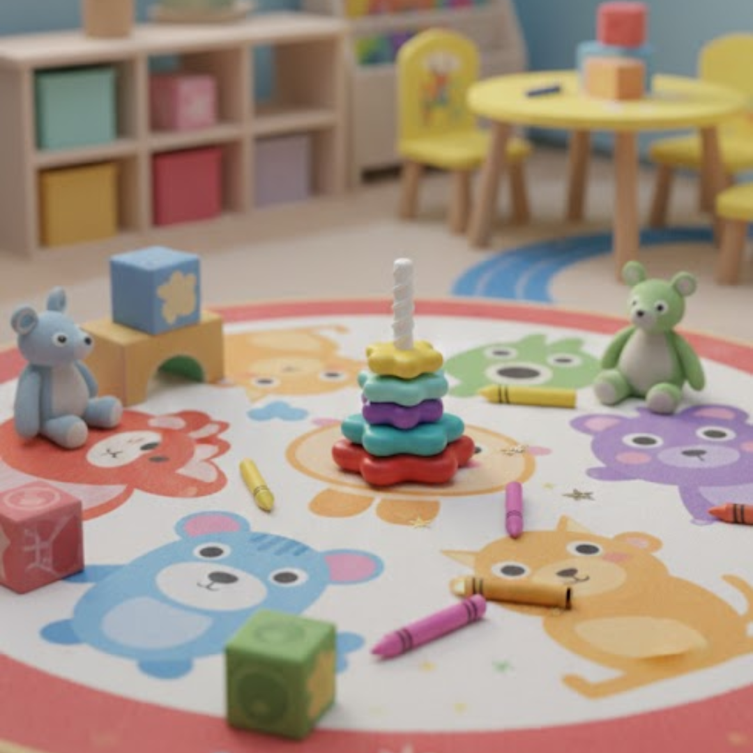 Kletshuts™ StackingToy: Rainbow Tower Wheel Stacking Toy Sensory Learning