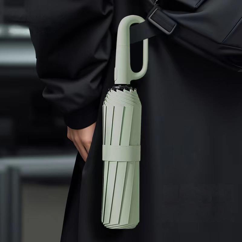 FoldingUmbrella: Automatic 20 Bone Ring Buckle Handle Folding Umbrella