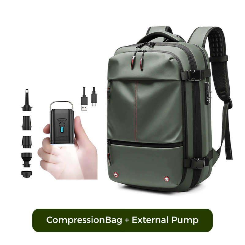 Icone™ CompressionBag: Space Saver Compression Vacuum Travel Bag