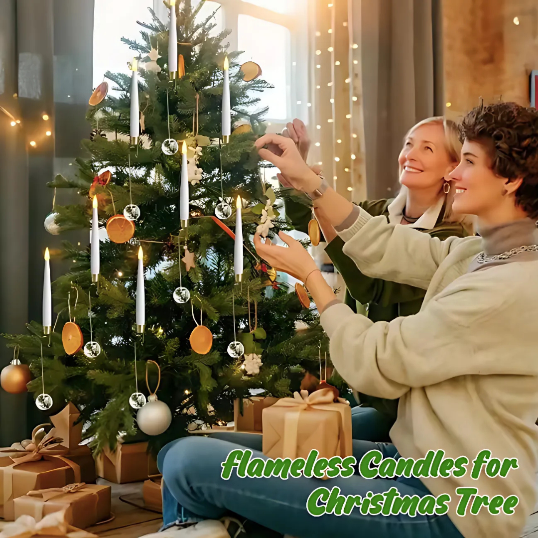 Ledsen™ ChristmasGlow: LED Magical Christmas Glow Crystal Ball Candles