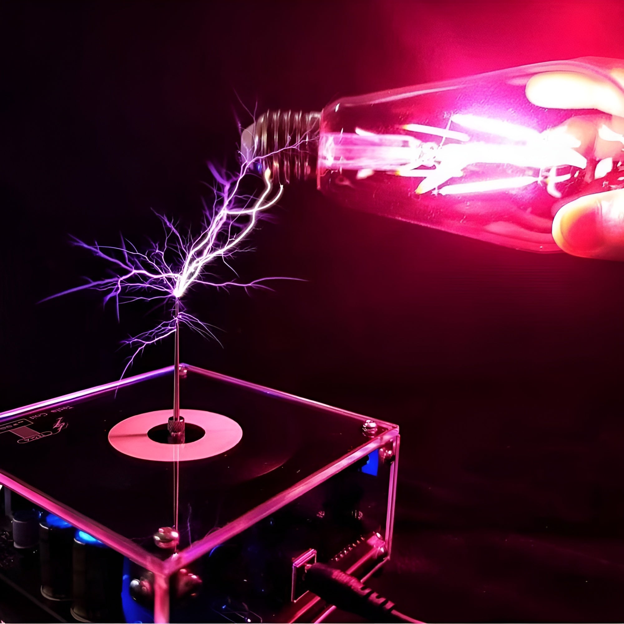 MusicalSpark: Tesla Coil Electric Musical Spark And Lightning Device