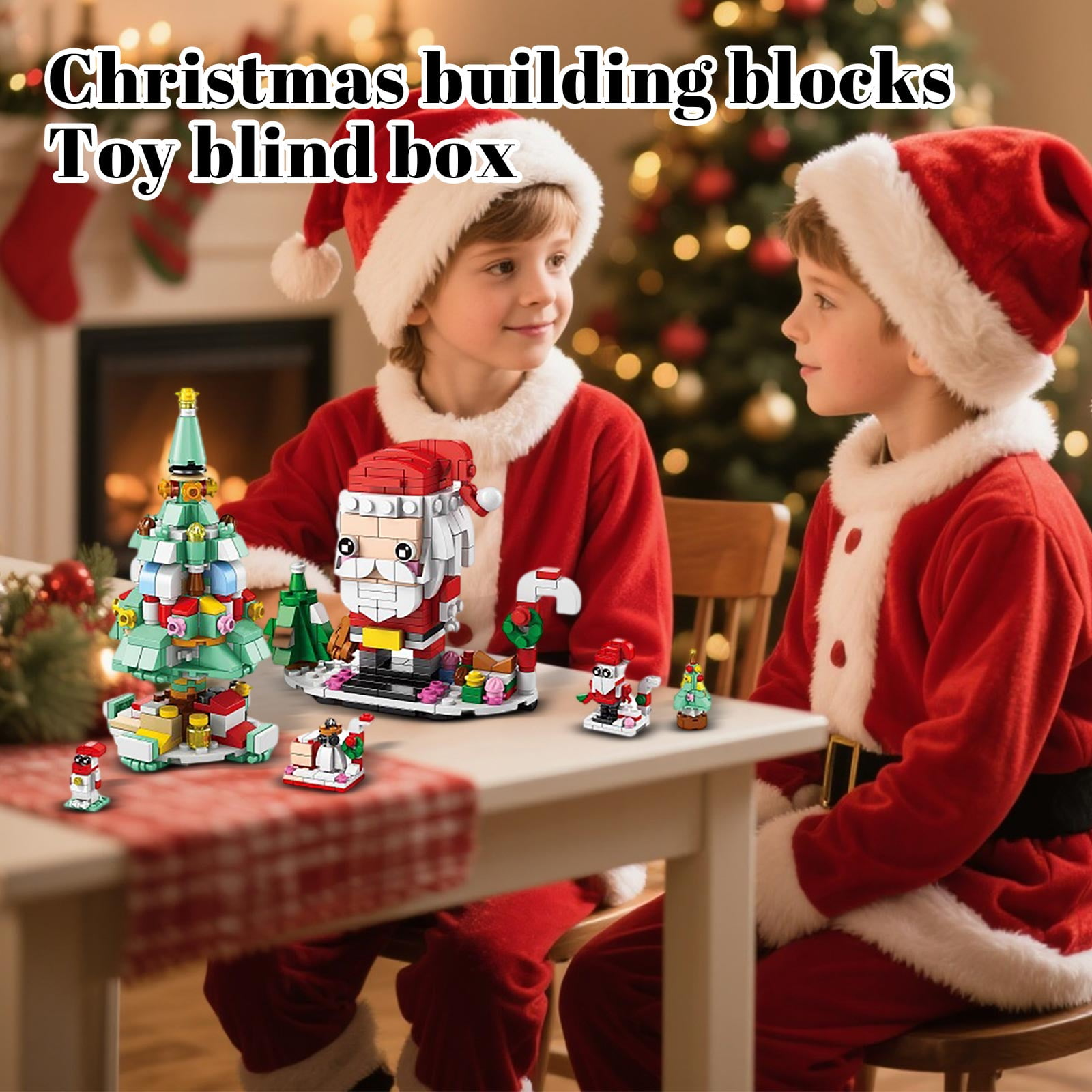 ChristmasBlocks: Christmas Advent Calendar Building Blocks Set
