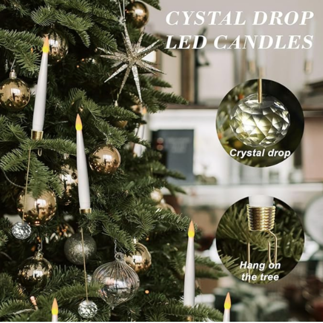 Ledsen™ ChristmasGlow: LED Magical Christmas Glow Crystal Ball Candles