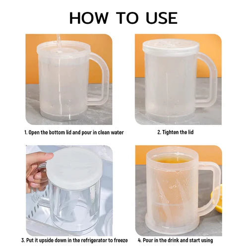 Globetrek° IceMug 1+1 FREE: Double Layer Quick Ice Chill Freezer Mug