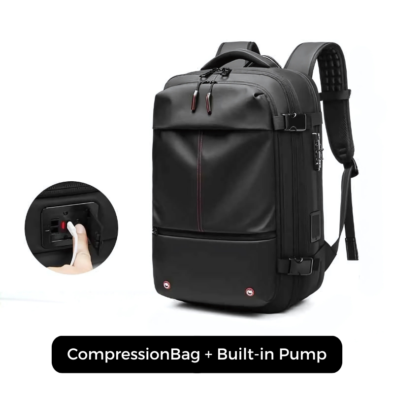 Icone™ CompressionBag: Space Saver Compression Vacuum Travel Bag