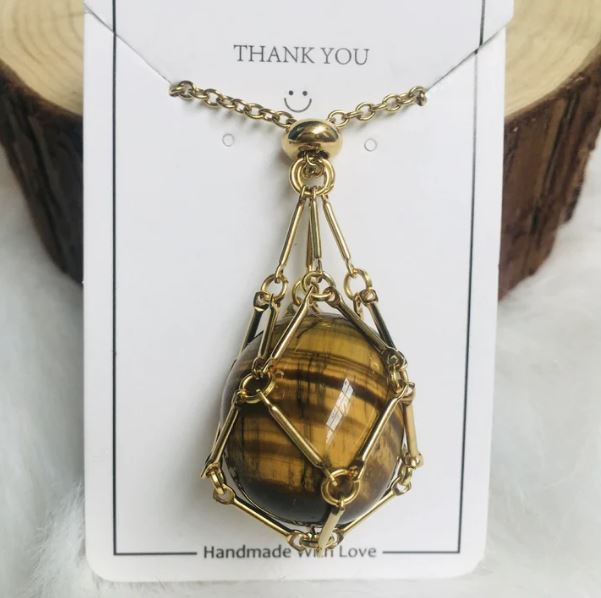 Jewelance™ - Adjustable Crystal Stone Holder Necklace