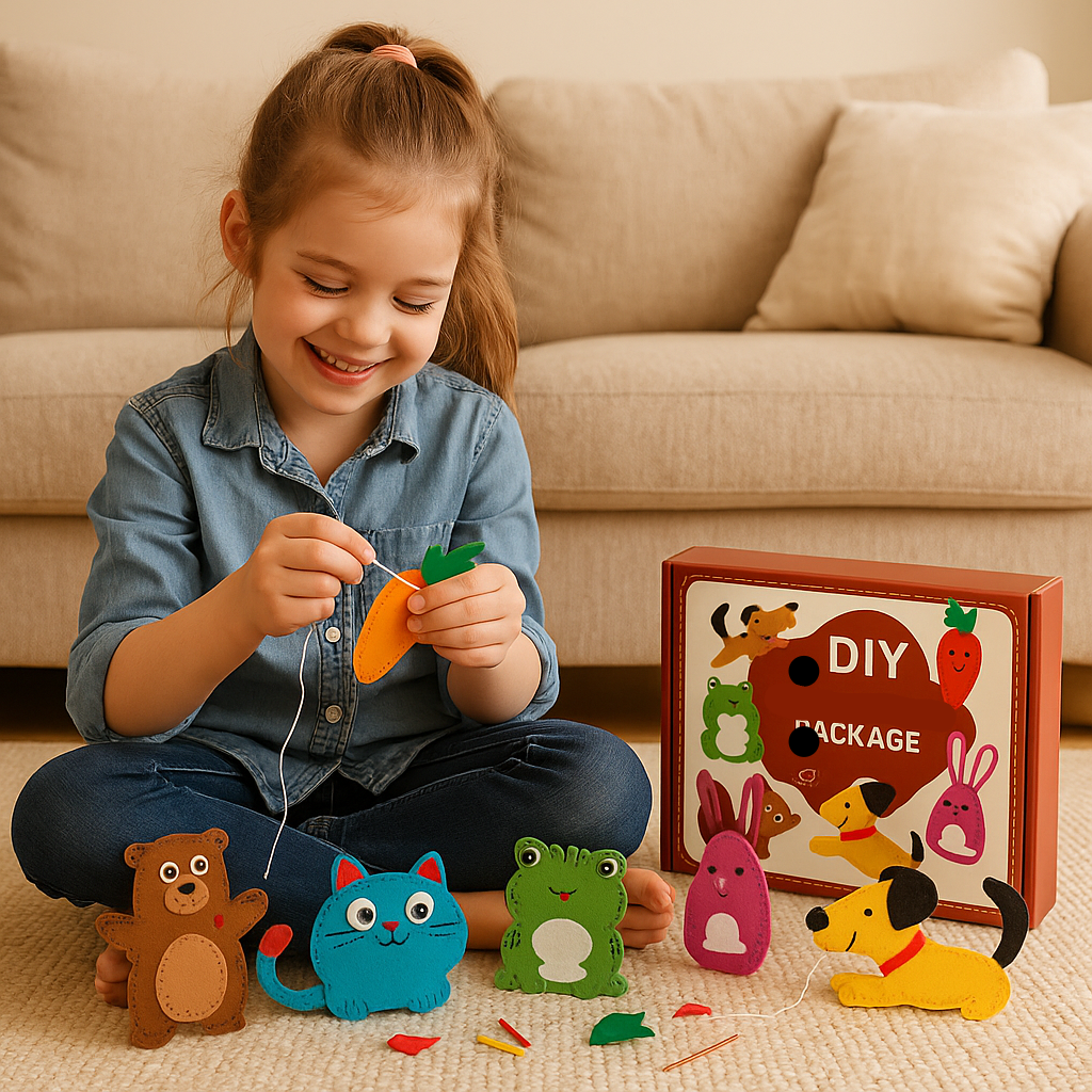 Kletshuts™ SewingCraft 1+1 FREE: DIY Animal Sewing Kit Kids Creative Craft Set