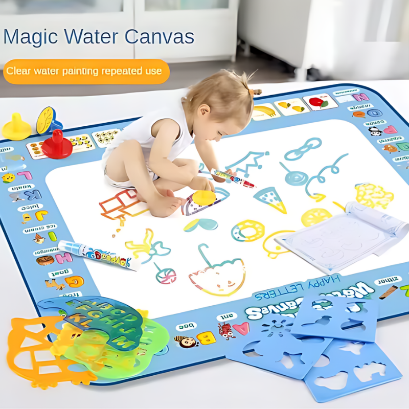Kletshuts™ WaterCanvas: Reusable Water Doodle Canvas Set For Kids