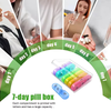 PillOrganizer 1+1 FREE: Portable Pill Organizer Daily And Weekly Medicine Storage