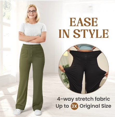 Icone™ FlexTrousers: High-Waisted All-Day Comfort Flexible Pants