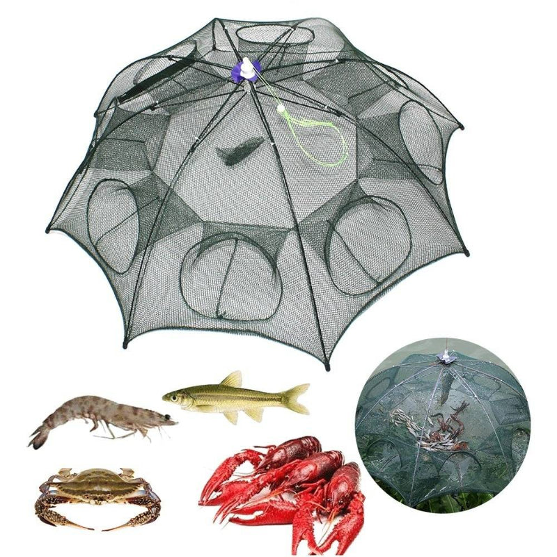 Fishstrap App FishTrap - Portable Easy Setup Multi-Entry Foldable Fishing Net Trap ...