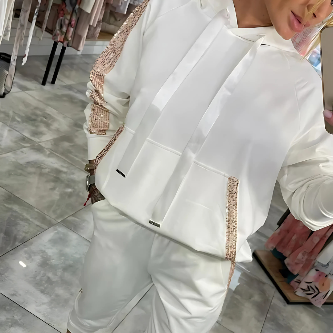 Icone™ SparklySet: Sparkly And Comfortable Hoodie And Jacket Set