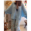 Icone™ LooseSet - Loose Longsleeved Blouse And Floral Pants Set For Women