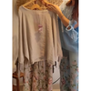 Icone™ LooseSet - Loose Longsleeved Blouse And Floral Pants Set For Women