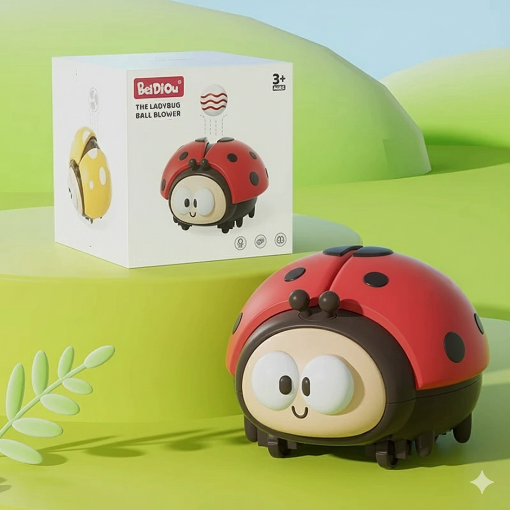 Kletshuts™ LadybugToy: Cute Colorful Ladybug Ball Blower Kids Toy