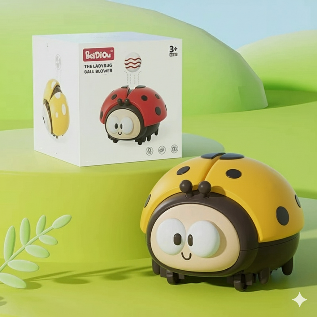 Kletshuts™ LadybugToy: Cute Colorful Ladybug Ball Blower Kids Toy