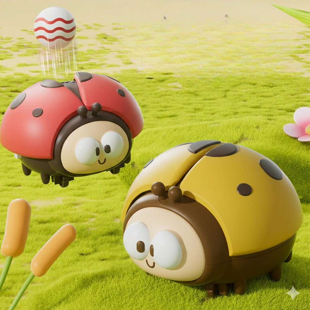 Kletshuts™ LadybugToy: Cute Colorful Ladybug Ball Blower Kids Toy