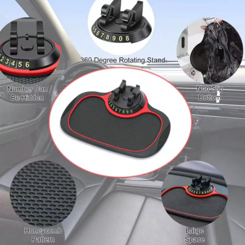 Holder360° PhoneMat 1+1 FREE: Multifunctional Non Slip Dashboard Phone Mat