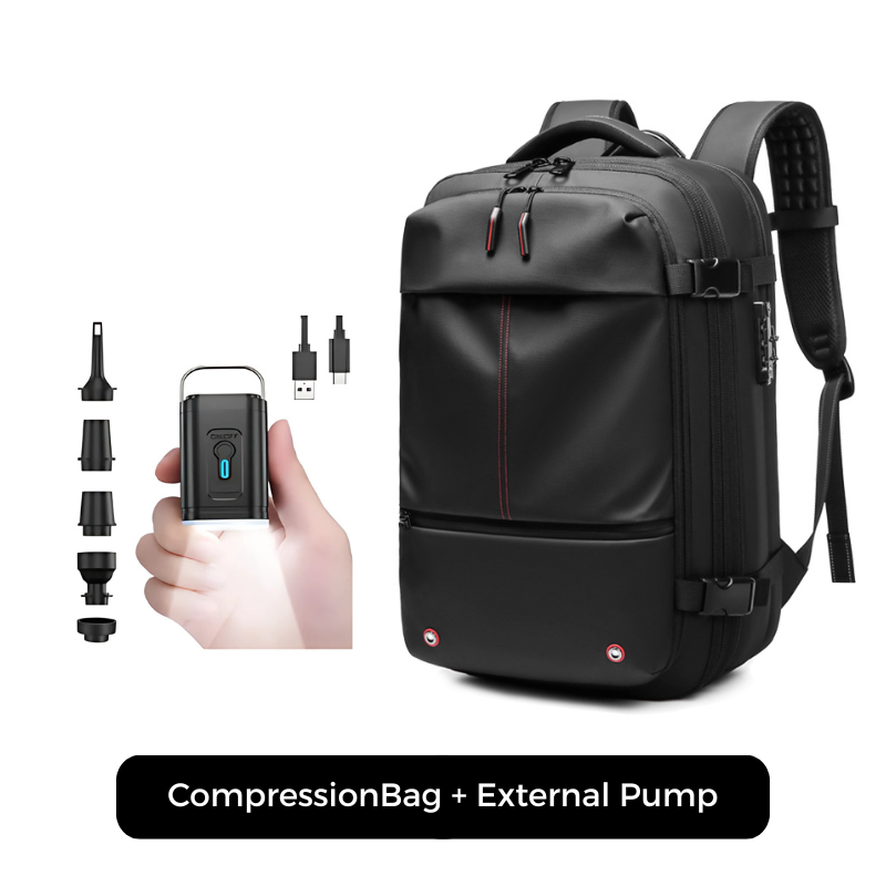 Icone™ CompressionBag: Space Saver Compression Vacuum Travel Bag