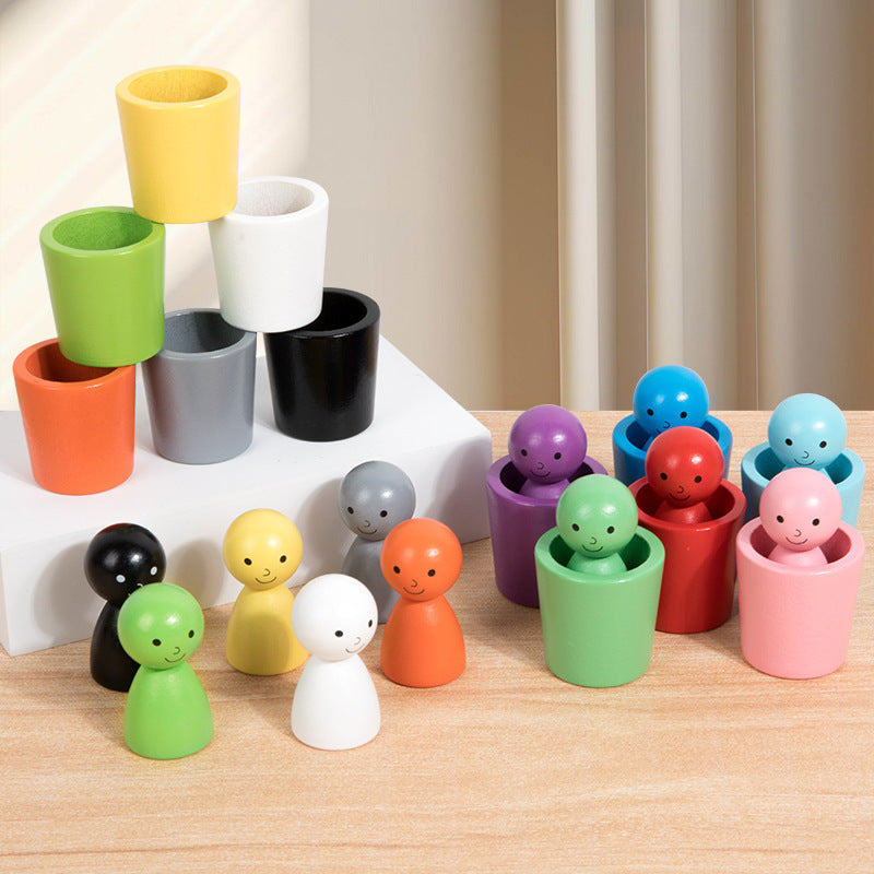Kletshuts™ SortingCups: Educational Children Color Sorting Cups And Figure Game