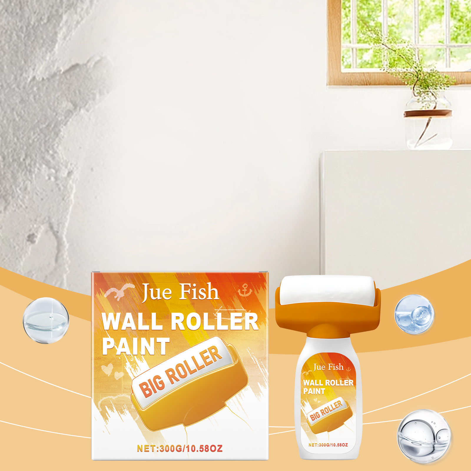 Globetrek° RollerPaint: Easy Apply Wall Roller Paint For Smooth Coverage