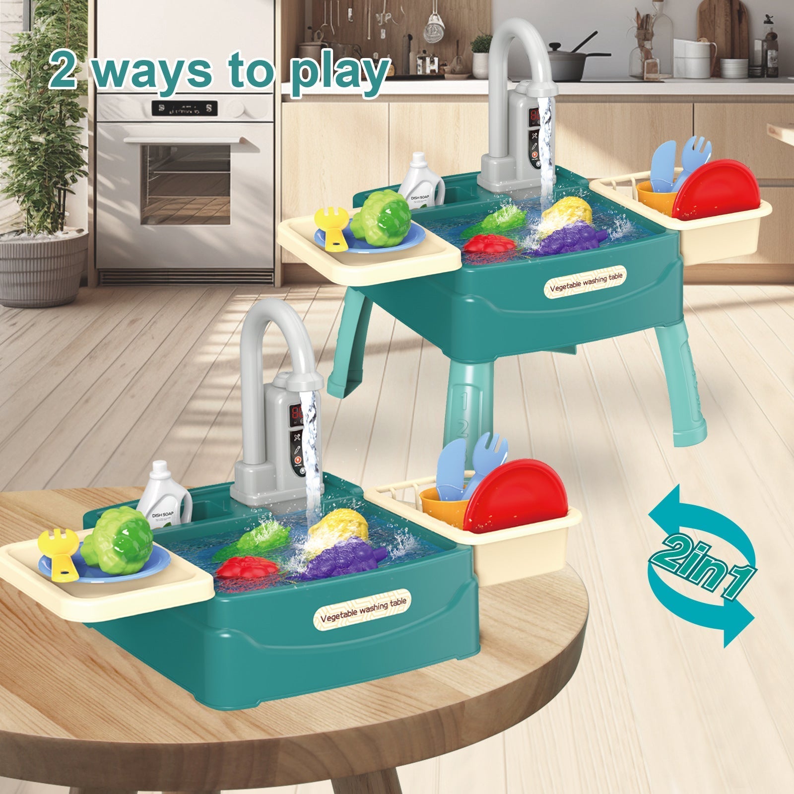 Kletshuts™ KitchenToy: Interactive Children Kitchen Play Toy Set