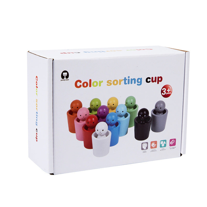 Kletshuts™ SortingCups: Educational Children Color Sorting Cups And Figure Game