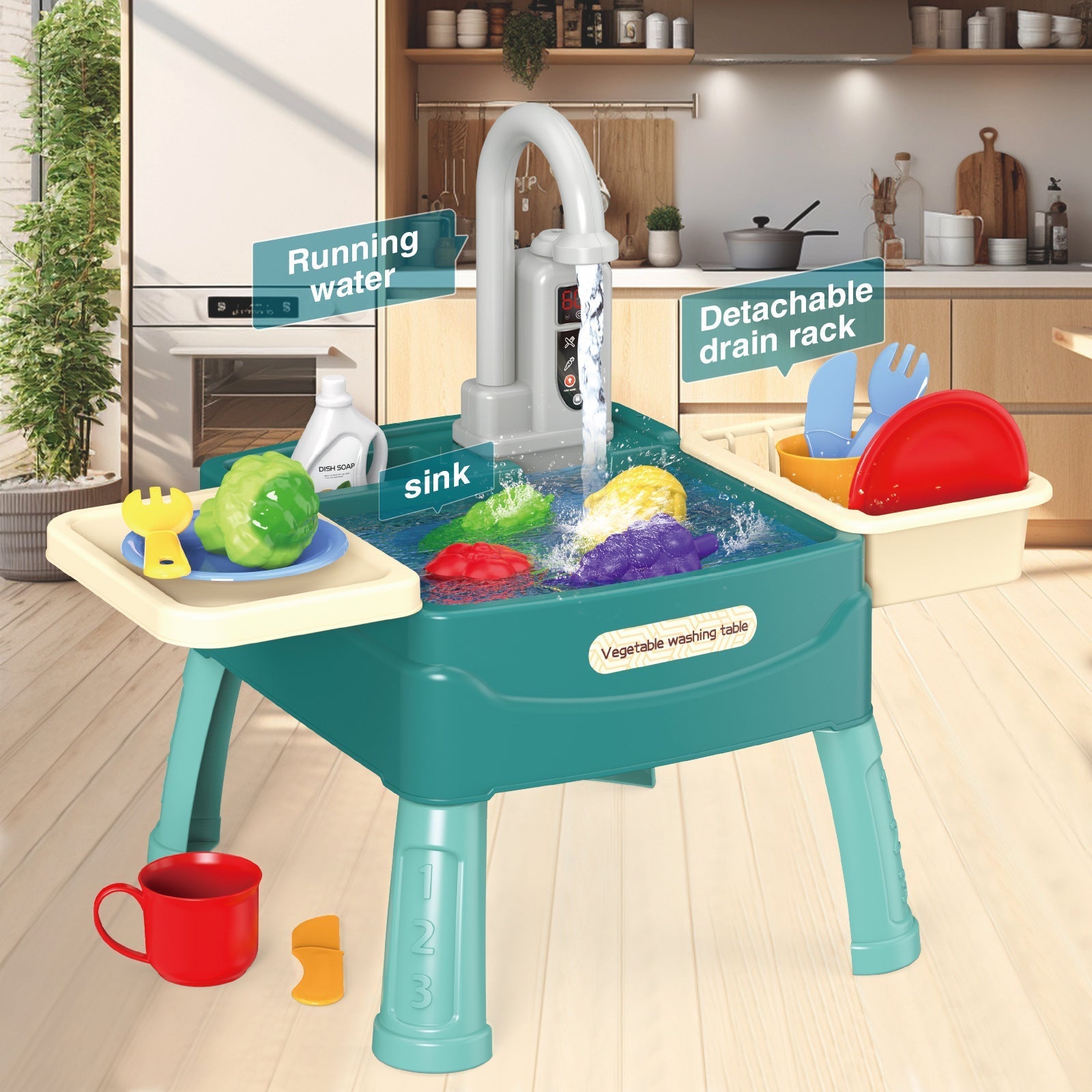 Kletshuts™ KitchenToy: Interactive Children Kitchen Play Toy Set