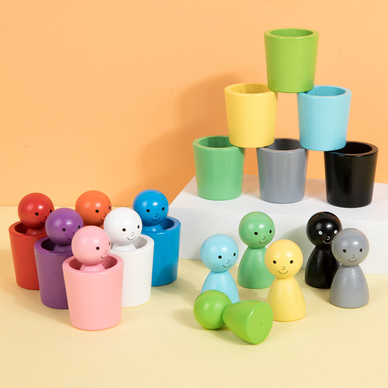 Kletshuts™ SortingCups: Educational Children Color Sorting Cups And Figure Game