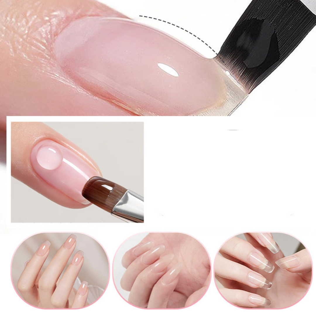 NailClear 1+1 FREE - 3 In 1 Transparent Nail Hardener And Extension Gel