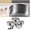 Globetrek° CookingSet: 12 Pieces Stainless Steel Cookware Set