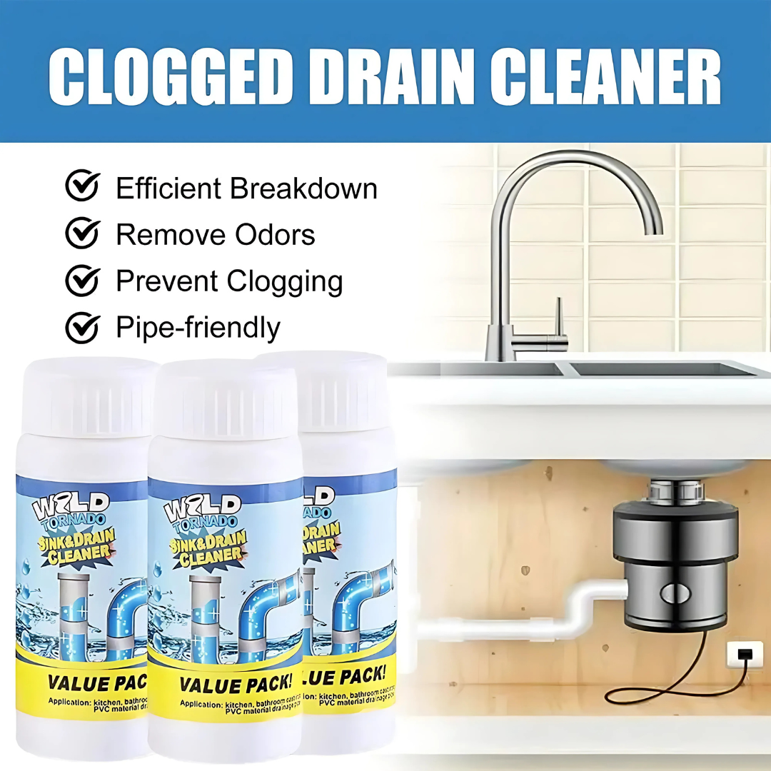 Cleaner Pro° PipeCleaner 1+1 FREE: Sink And Drain Pipe Cleaner Powder