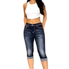Icone™ KneeDenim: Stretchable Stylish Knee Length Denim Pants