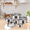 Globetrek° CookingSet: 12 Pieces Stainless Steel Cookware Set