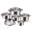 Globetrek° CookingSet: 12 Pieces Stainless Steel Cookware Set