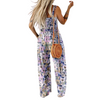 Icone™ PrintedJumpsuit: Full Length Comfortable Casual Loose Printed Jumpsuit