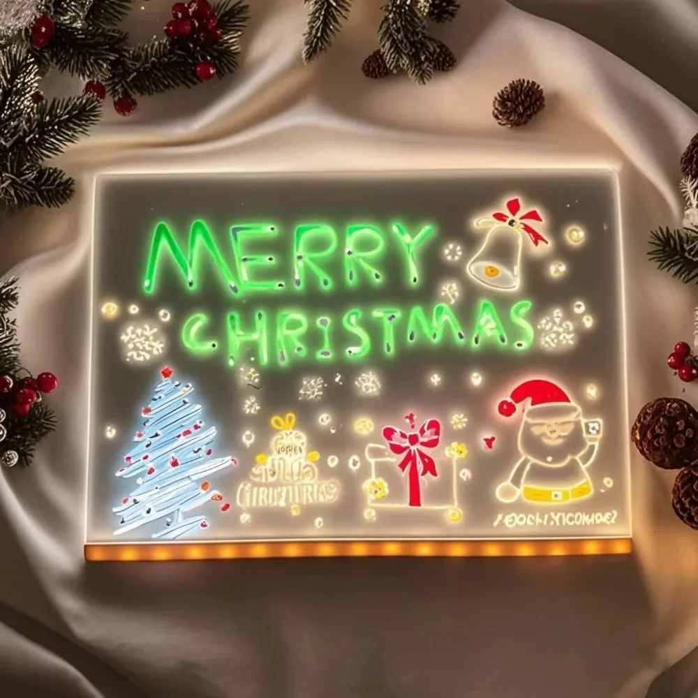 Kletshuts™ NoteBoard: LED Lamp Acrylic Note And Drawing Board