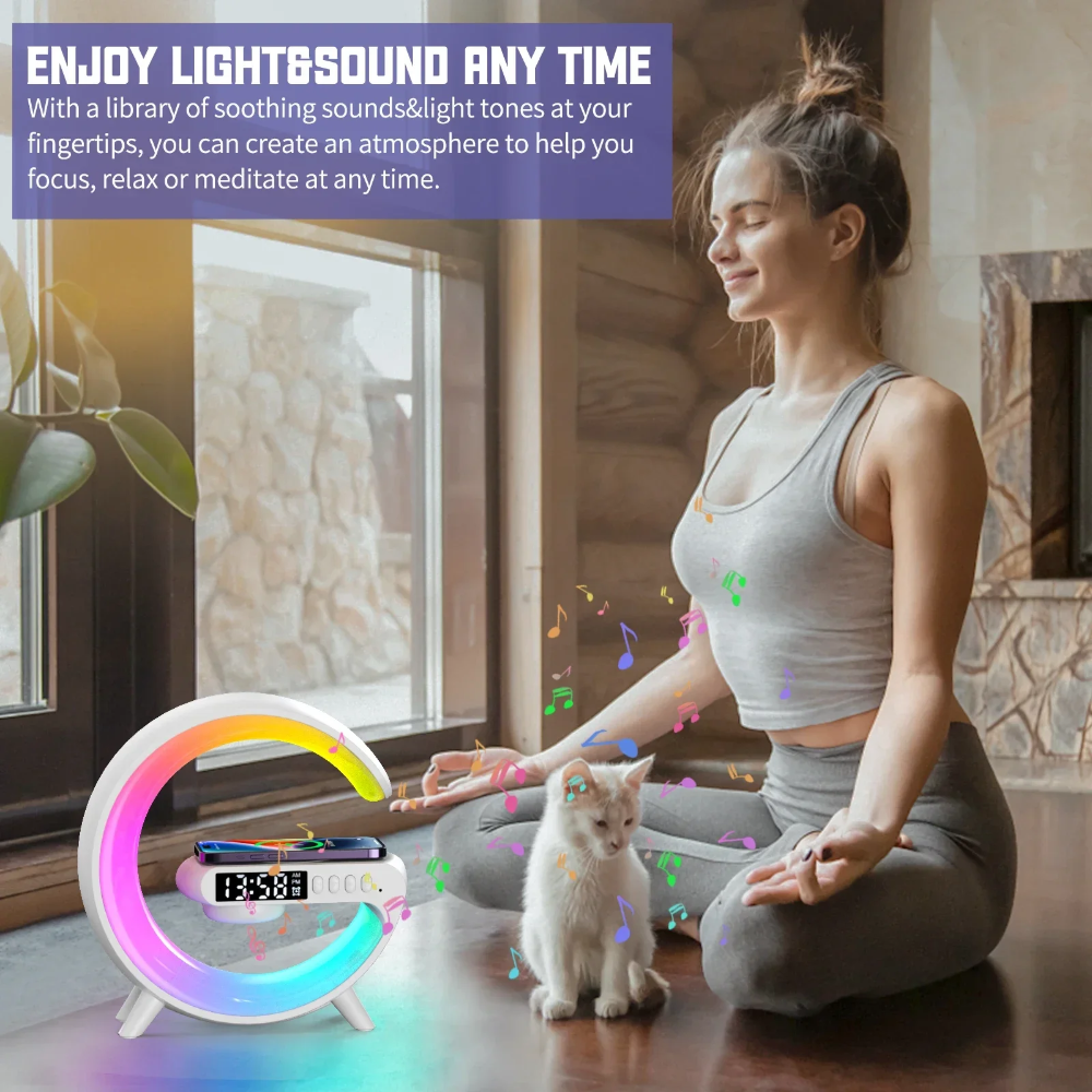 Ledsen™ Relaxi: Smart Relaxation Light Ambiance Bluetooth Speaker And Charger
