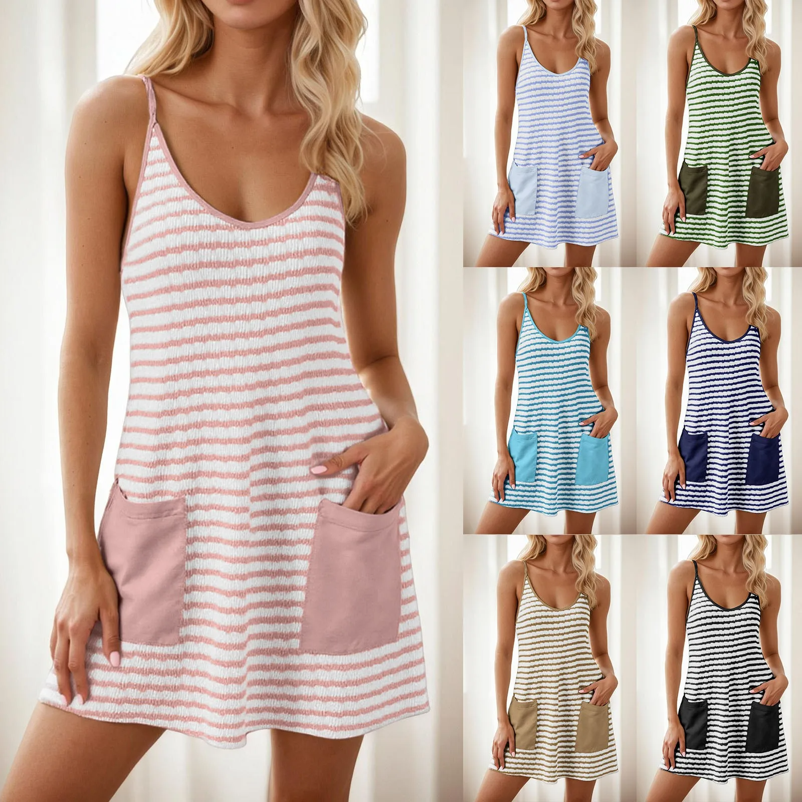 Icone™ DressShorts: Casual Mini Sleeveless Dress With Built In Shorts