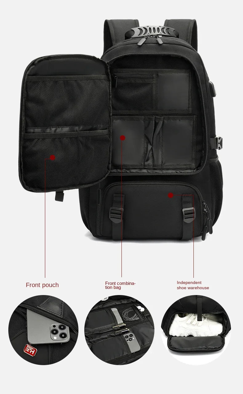 Icone™ Travel Backpack - Expandable Large Capacity Backpack