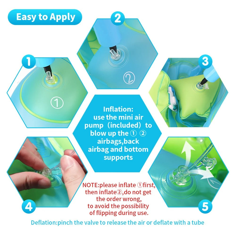 Kletshuts™ BabyFloat: Baby Pool Float With Built In Sunshade