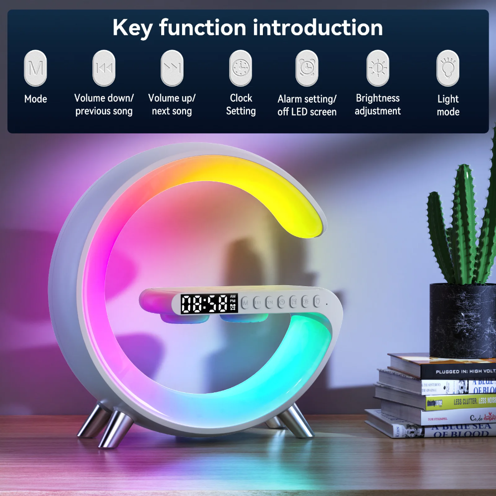Ledsen™ Relaxi: Smart Relaxation Light Ambiance Bluetooth Speaker And Charger