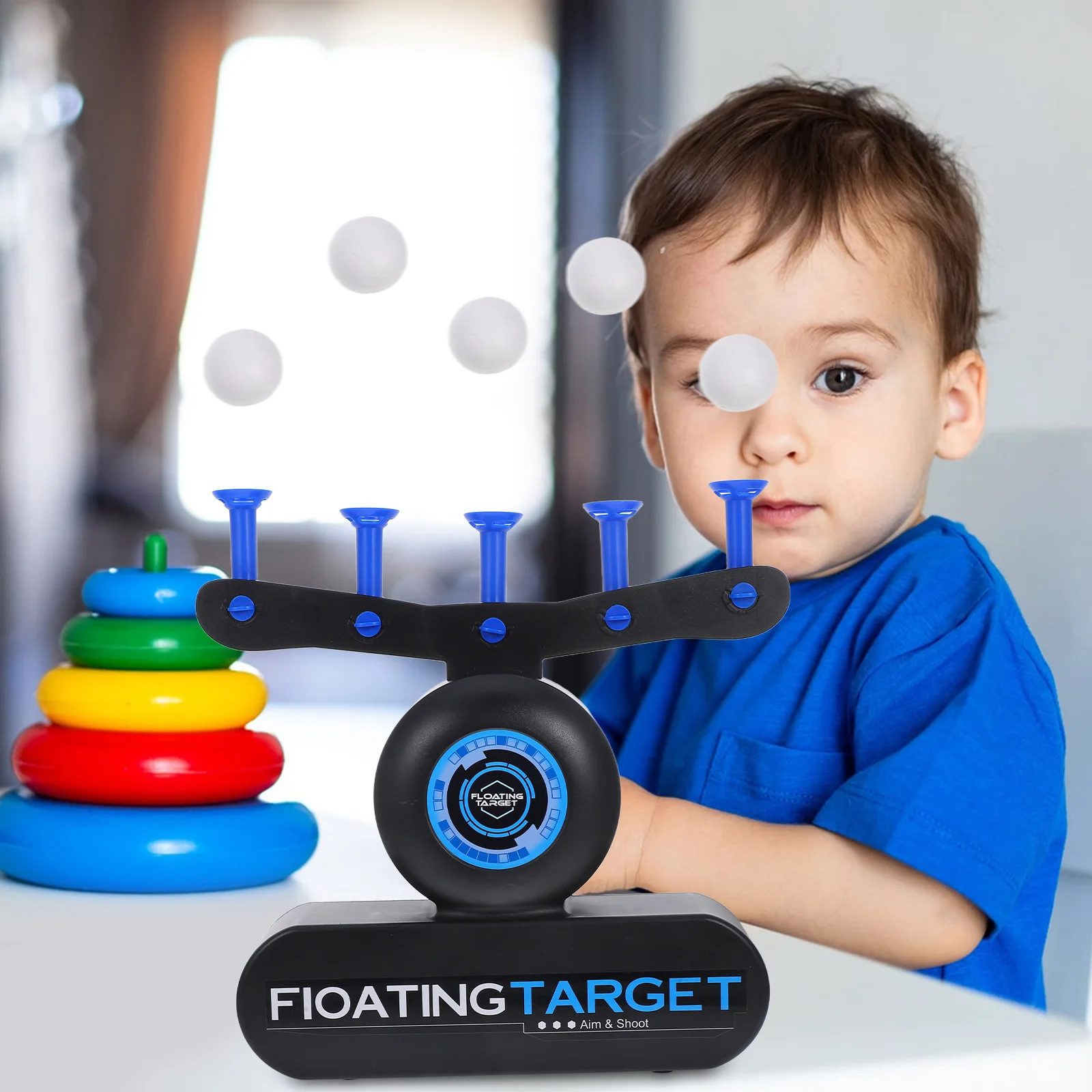 Kletshuts™ AirshotToy: Floating Ball Airshot Target Shooting Toy Game Set
