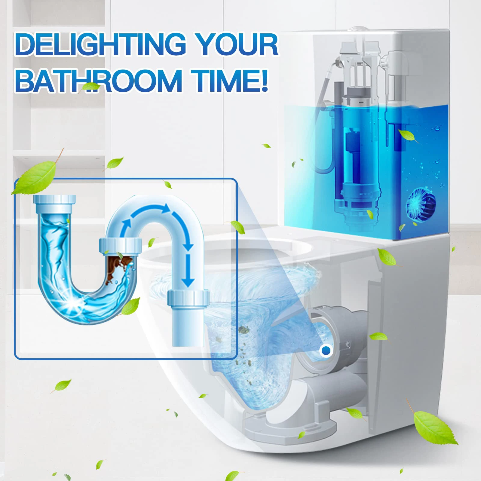 Cleaner Pro° ToiletTablets: Automatic Drop-In Toilet Cleaner Tablets