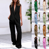 Icone™ BlazerSet: Women's Chic Sleeveless Blazer And Pants Set