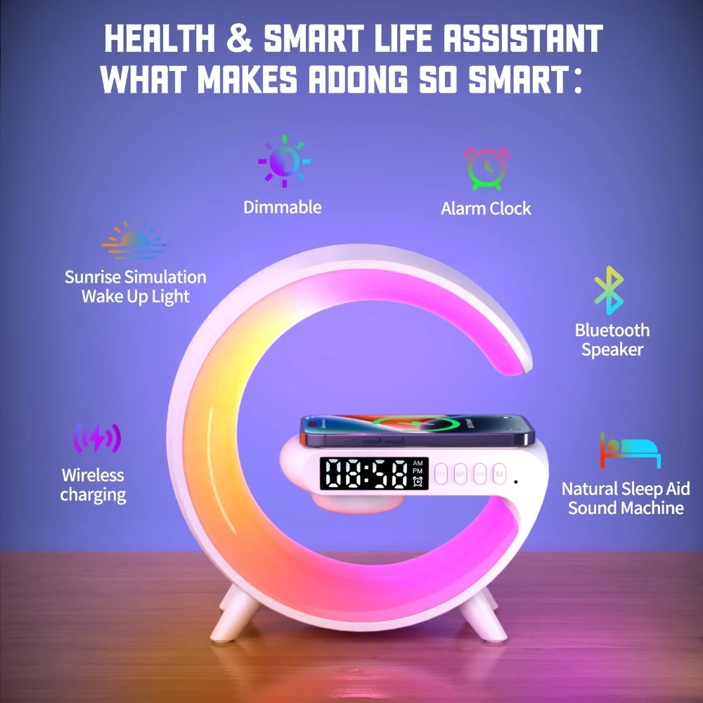 Ledsen™ Relaxi: Smart Relaxation Light Ambiance Bluetooth Speaker And Charger