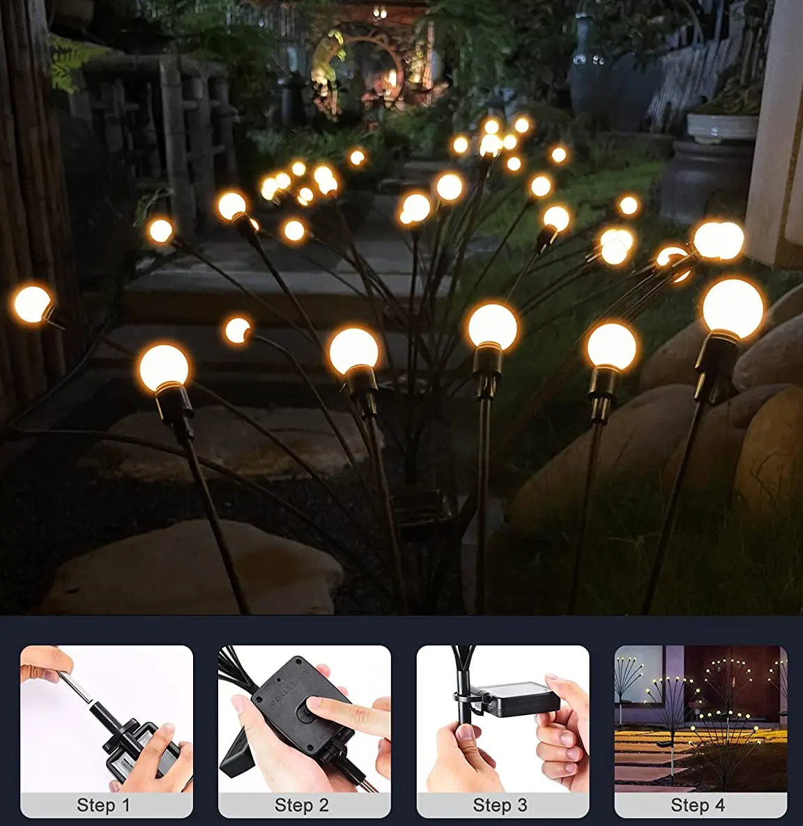 Ledsen™ FireFlies: Garden Light Solar Powered Waterproof
