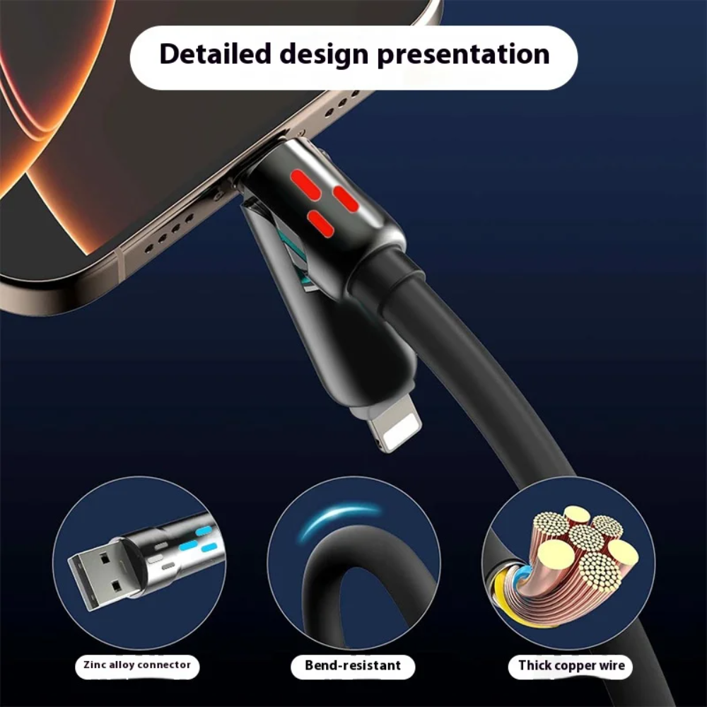 Globetrek° UniversalCable 1+1 FREE: Universal Smart Multiple Charging Cable